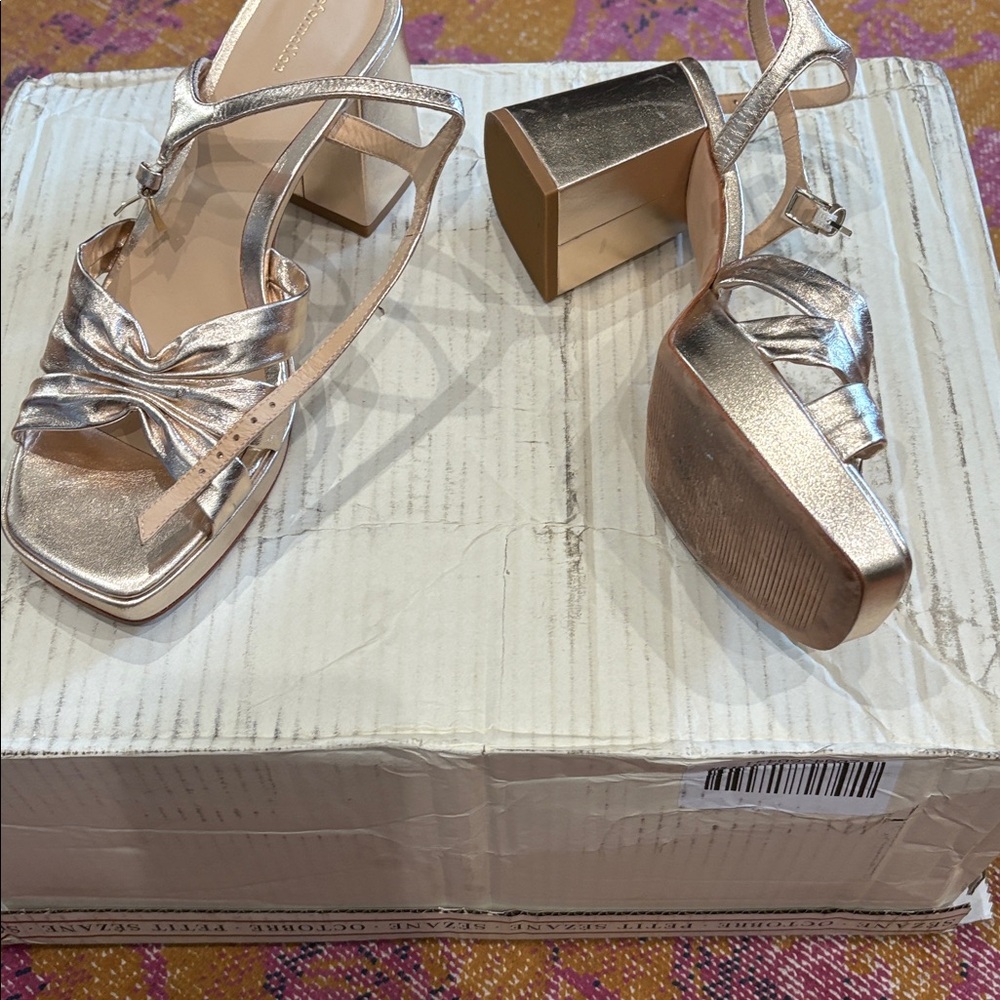 Reformation Metallic Heels